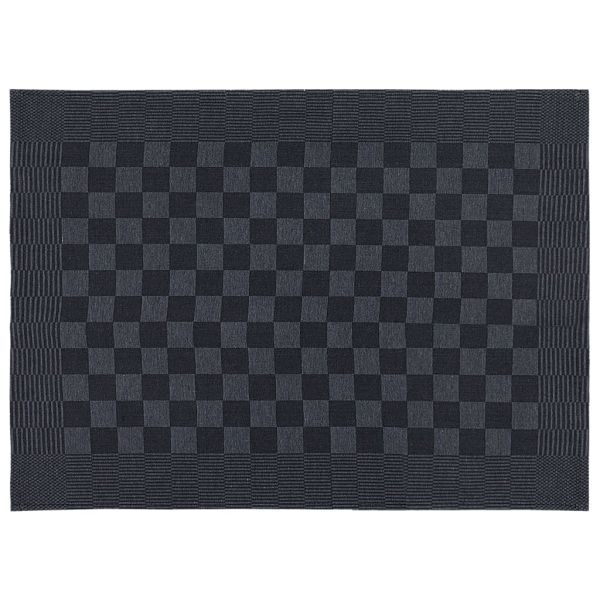 Комплект кърпи от 15 части с кухненски ръкохватки черен памук