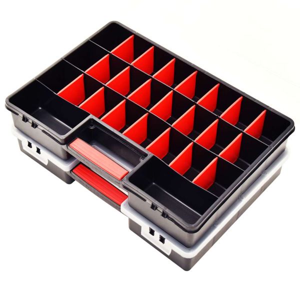 Асортиментни кутии 2 бр с регулируеми разделители 460x325x80 мм