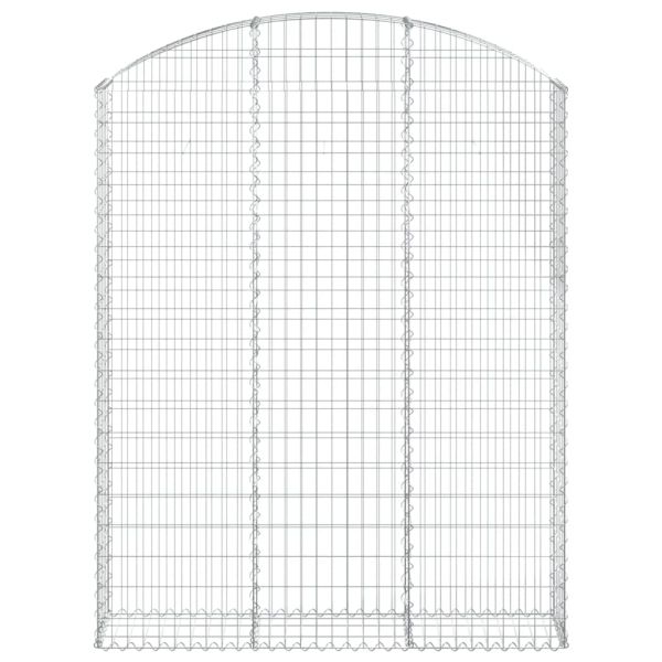 Дъговидна габионна кошница 150x30x180/200 см поцинковано желязо