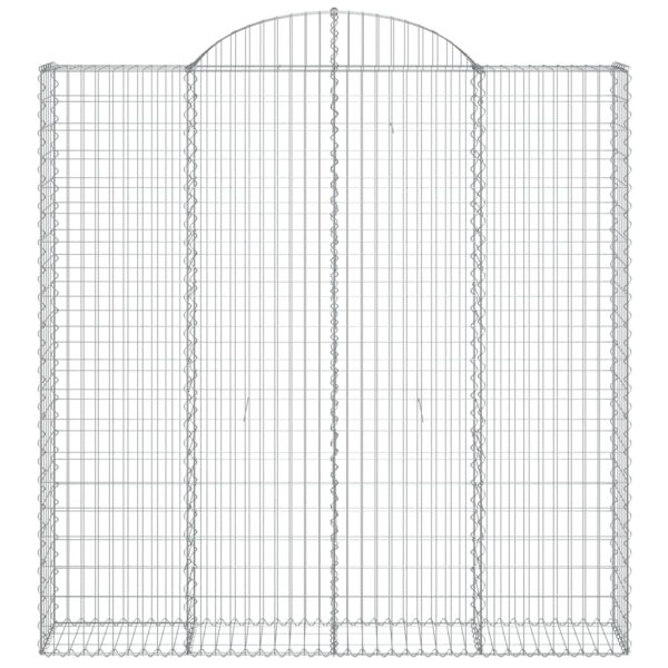 Габионни кошници арка 2 бр 200x30x200/220 см поцинковано желязо
