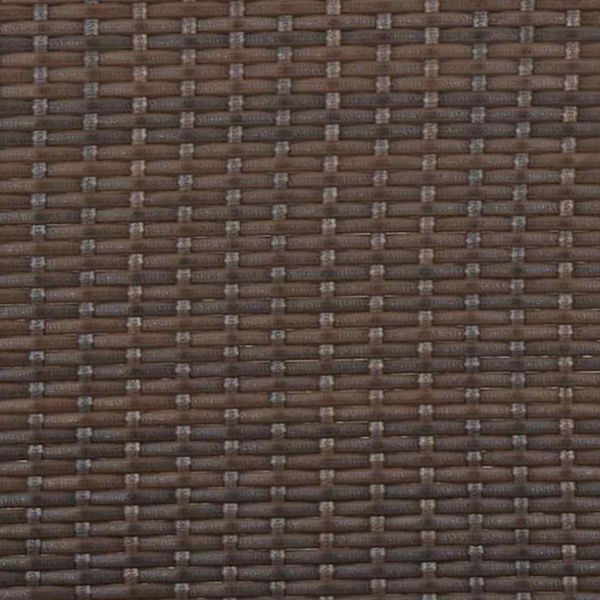 2-местна градинска пейка с възглавници, кафява, полиратан