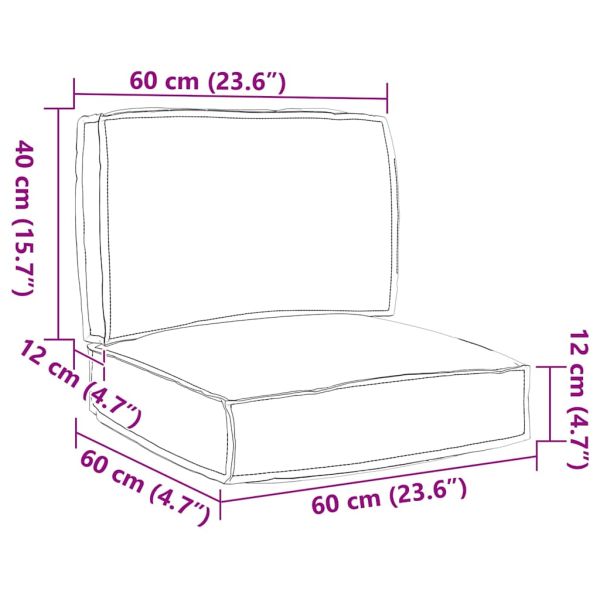 Комплект възглавници за палет 2 pcs Кралско синьо