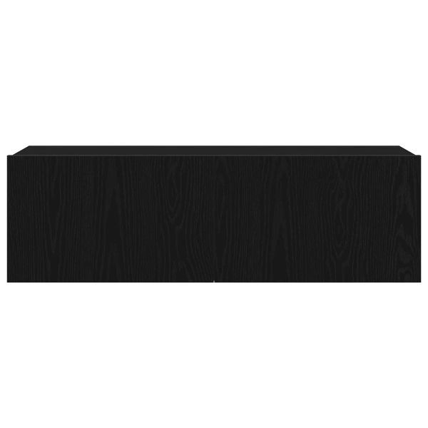 Комплект ТВ шкаф 7 pcs Черния дъб 100 x 30 x 30 cm