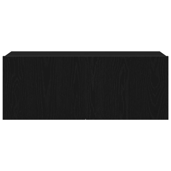 Комплект ТВ шкаф 7 pcs Черния дъб 100 x 30 x 30 cm