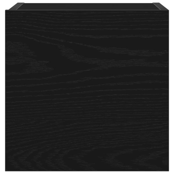 Комплект ТВ шкаф 7 pcs Черния дъб 100 x 30 x 30 cm