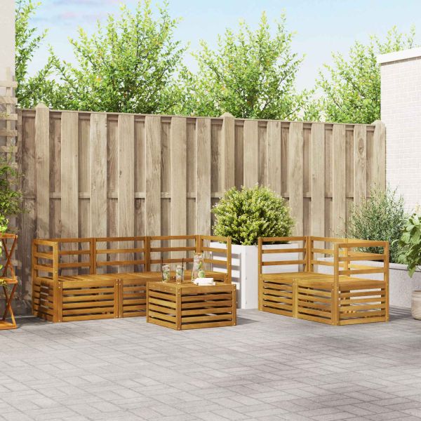 Комплекти дивани Солидно акациево дърво