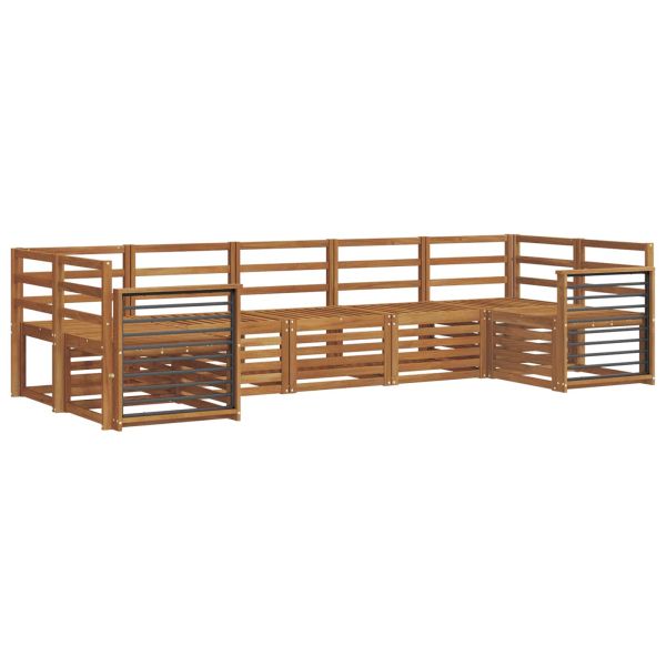 Комплект секционен диван 7 pcs Естествен