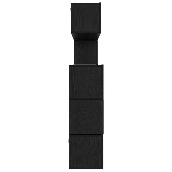 Комплект ТВ шкаф 8 pcs Черния дъб Инженерно дърво