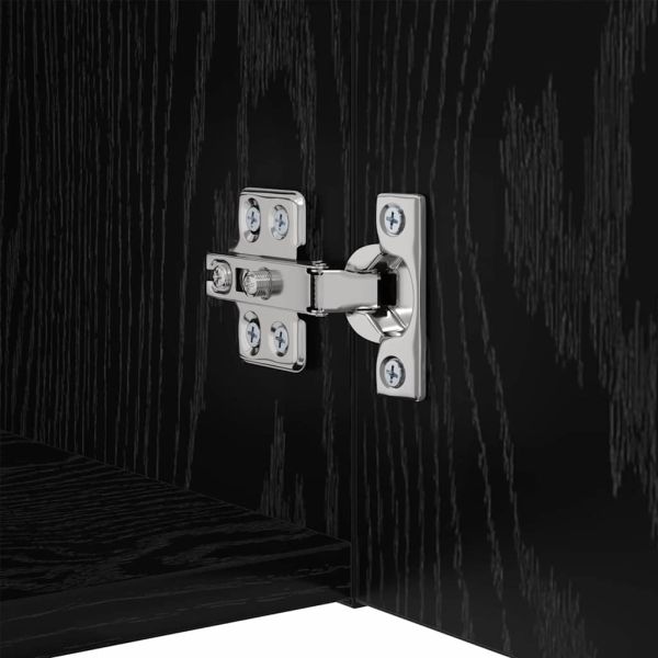 Комплект ТВ шкаф 8 pcs Черния дъб Инженерно дърво