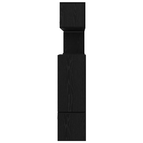 Комплект ТВ шкаф 10 pcs Черния дъб Инженерно дърво