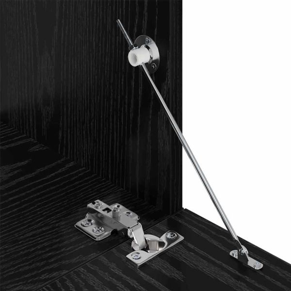 Комплект ТВ шкаф 9 pcs Черния дъб Инженерно дърво