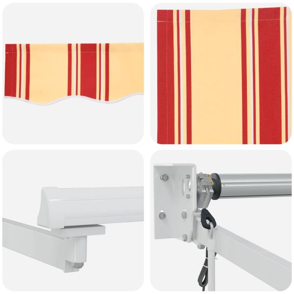 Електрически разтегателен навес Многоцветен 4 x 2 m