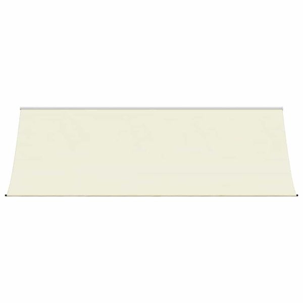 Прибираща се тента, кремава, 350x150 см, плат и стомана