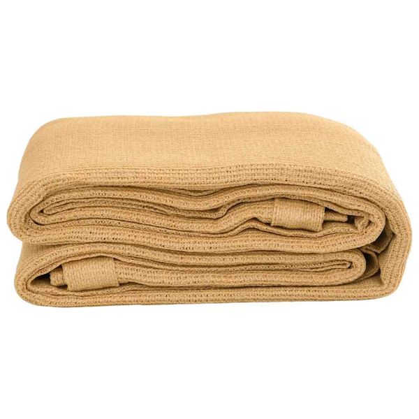 Килим за палатка, пясъчно, 400x500 см, HDPE