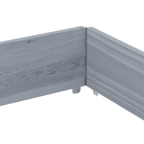 Палетна страница, сив, 150x100 см, борова дървесина масив