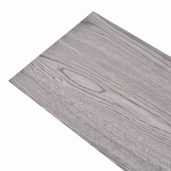 Дъски за под 18 pcs Тъмен сив 5,26 м² ПВЦ