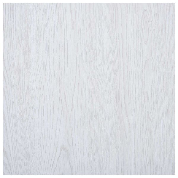Дъски за под 55 pcs Бял 5,11 м² ПВЦ