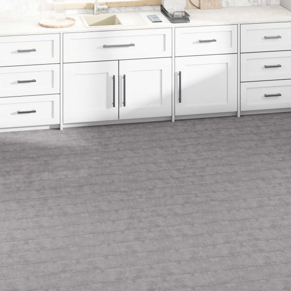 Дъски за под 36 pcs Кафяв цимент 5,02 m² ПВЦ