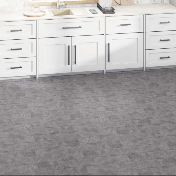 Дъски за под 36 pcs Бетонно Сиво 5,02 m² ПВЦ