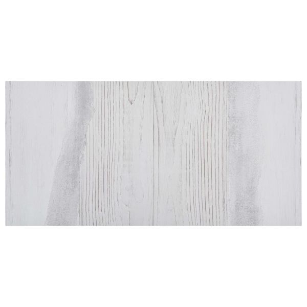 Дъски за под 5,11 м² 55 pcs ПВЦ Бяло и светлосиво