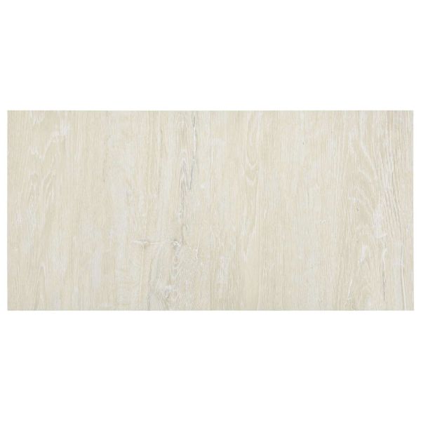 Дъски за под 5,11 м² 55 pcs ПВЦ Кремавобяло