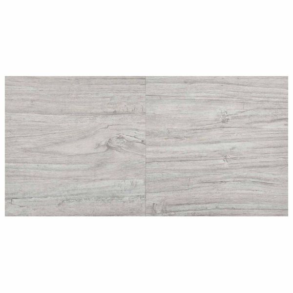 Дъски за под 5,11 м² 55 pcs ПВЦ Сив и Дърво