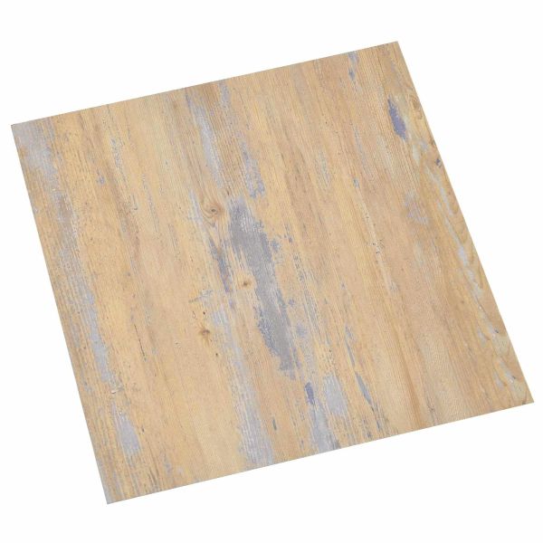 Дъски за под 5,11 м² 55 pcs ПВЦ Кафяв и сив