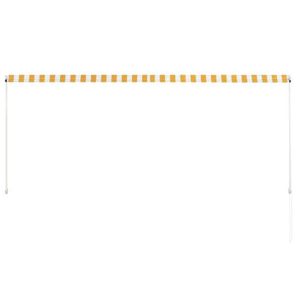 Сенник с падащо рамо, 300х150 см, жълто и бяло