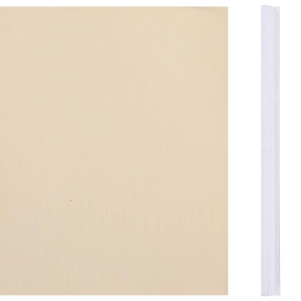 Лента за покриване на огради, PVC, 35x0,19 м, кремава