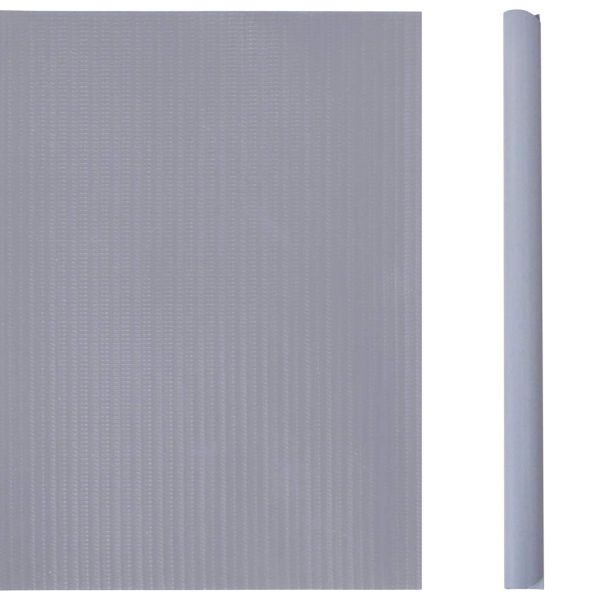 Лента за покриване на огради, PVC, 35x0,19 м, светлосив мат