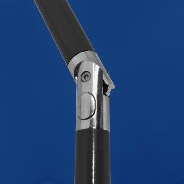 Плажен чадър, лазурносин, 200x125 см