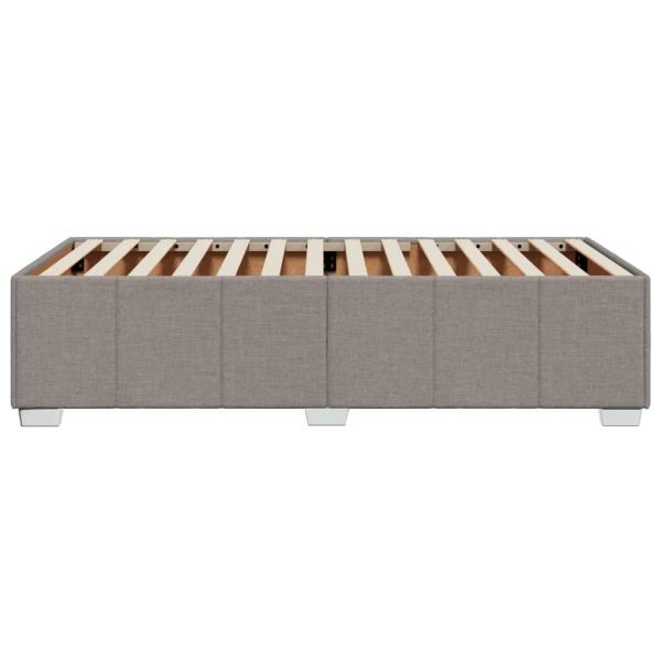 Рамка за легло без матрак, таупе, 80x200 см, плат