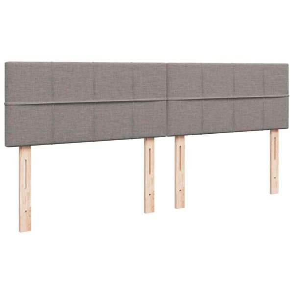 Османска легло с матраци, таупе, 200x200 см, плат