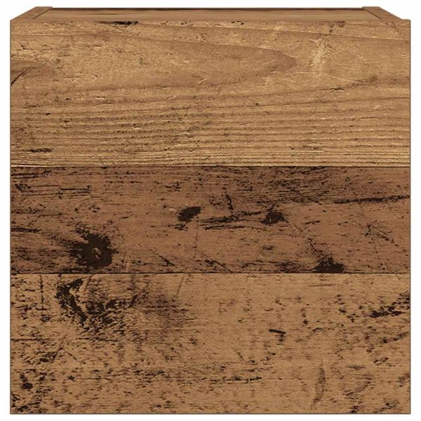 Комплект ТВ шкафове за стенен монтаж 7 части, инженерно дърво