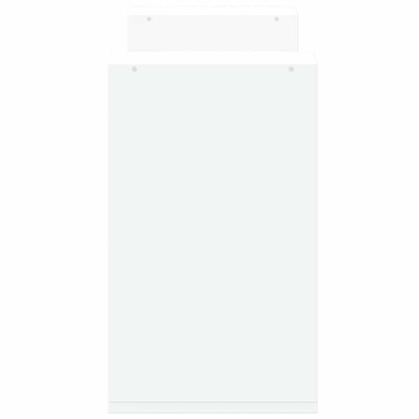 ТВ шкафове, 2 бр, бели, 75x30x50 см, инженерно дърво