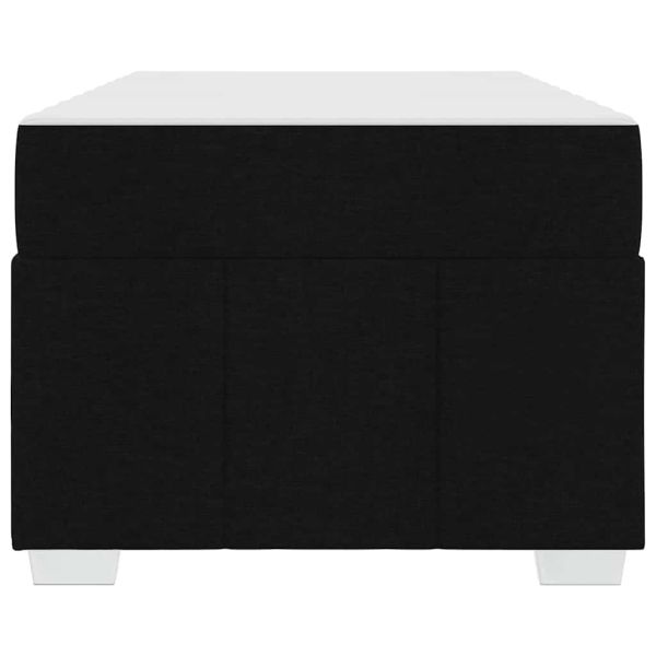 Рамка за легло с матрак Черно 100 x 200 cm текстил