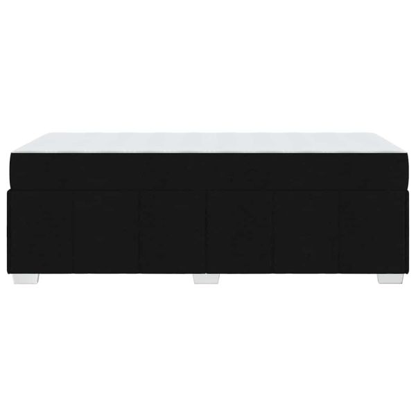 Рамка за легло с матрак Черно 100 x 200 cm текстил