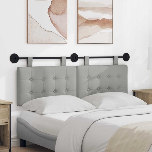 Висяща табла Облачно сиво 150 x 55 x 5 см текстил