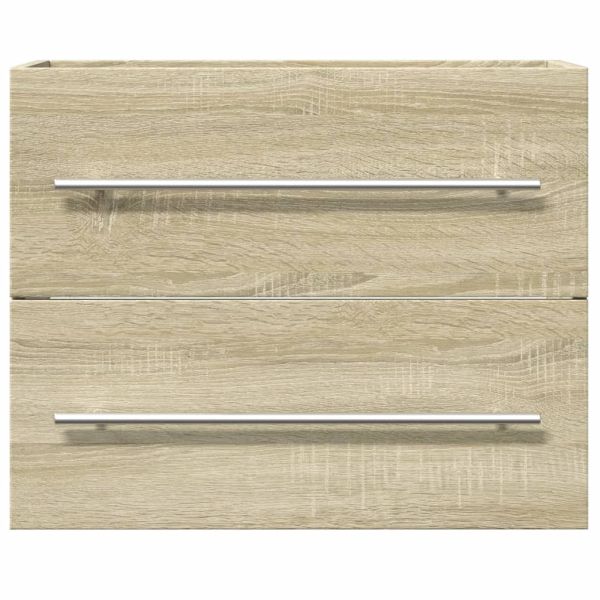 Долен шкаф за мивка, дъб сонома, 60x38,5x48 см, инженерно дърво