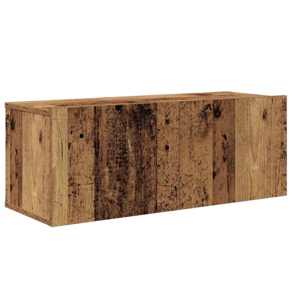 Комплект ТВ шкаф 7 pcs Старо дърво Инженерно дърво