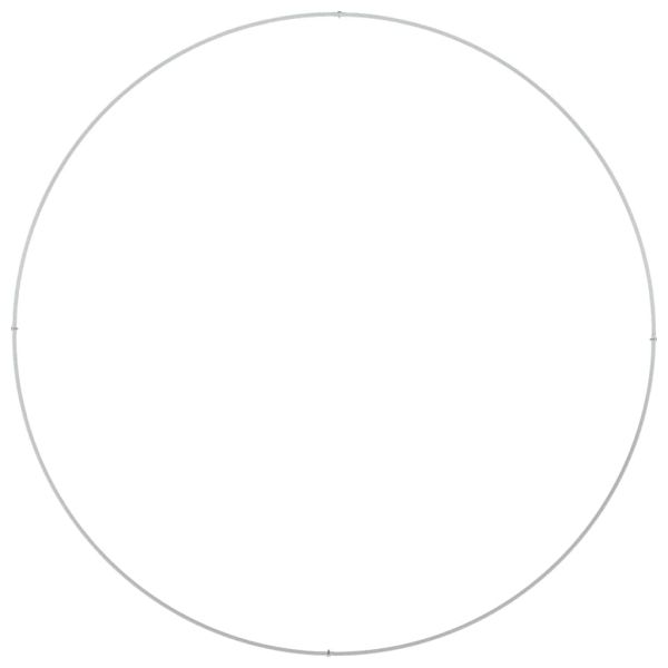 Пръстен за саксия Бяло 120 x 120 x 20 см