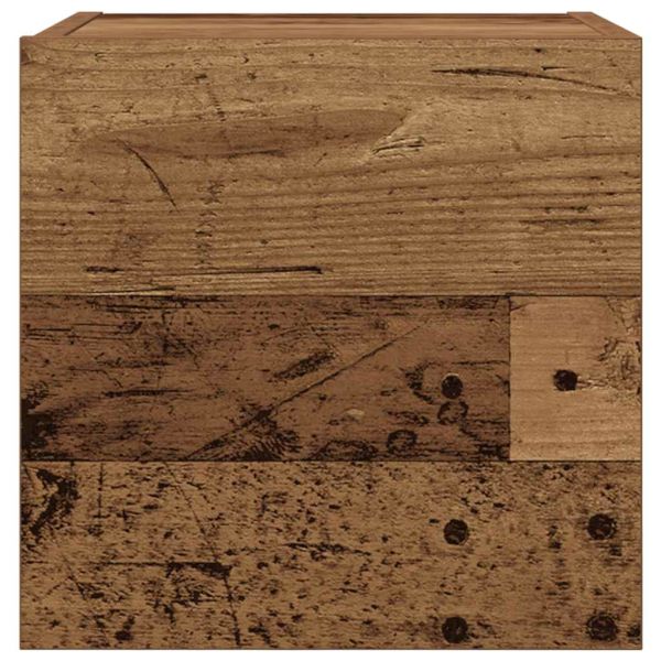 Комплект от 2 части за стенен телевизионен шкаф Старо дърво