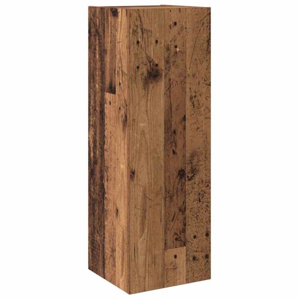 ТВ Единици Монтиране на стена 4 pcs Старо дърво Инженерно дърво