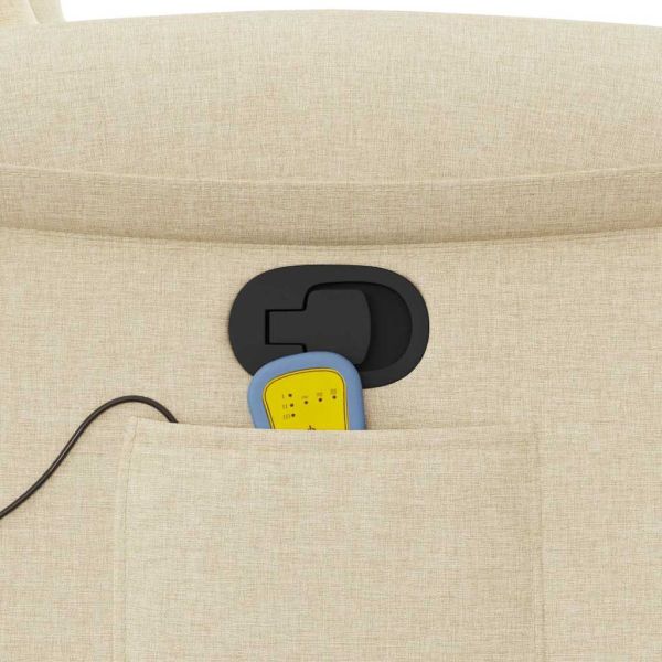 Масажен наклоняем стол, кремав, текстил