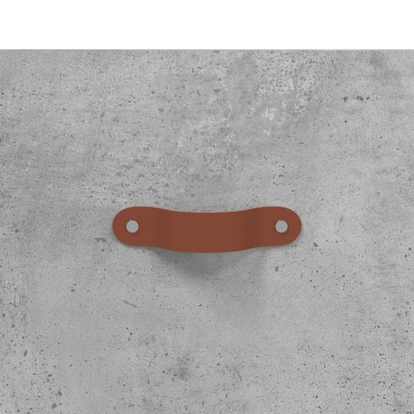 Кафе маса, бетонно сива, 102x50x40 см, инженерно дърво