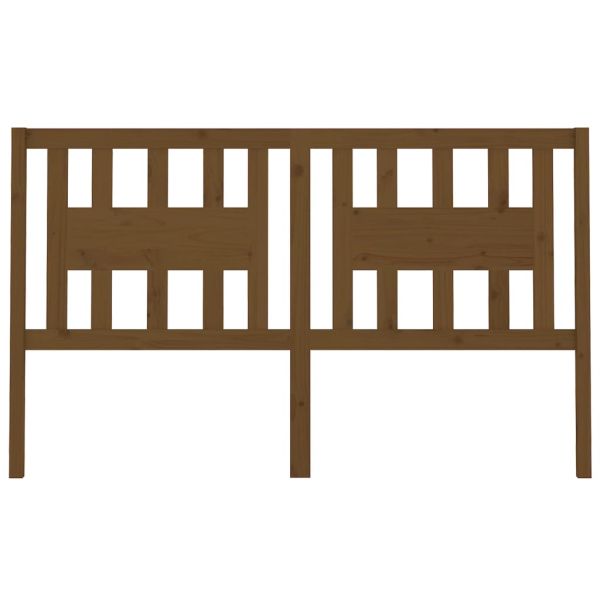 Табла за спалня, меденокафява, 166x4x100 см, бор масив