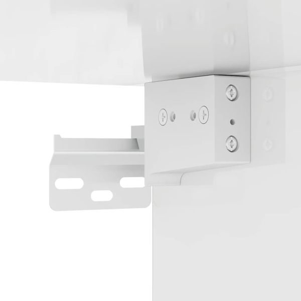 Гардероб, бял гланц, 70x32,5x35 см, инженерно дърво