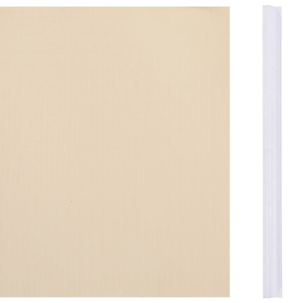 Ленти за покриване на огради 4 бр PVC 35x0,19 м кремави