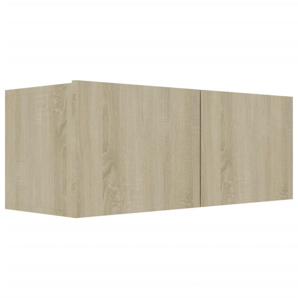 Комплект ТВ шкафове от 4 части, дъб сонома, инженерно дърво