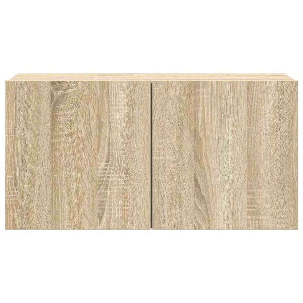 Комплект ТВ шкафове от 4 части, сонома дъб, инженерно дърво